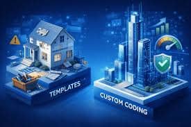 perbedaan website custom dan template